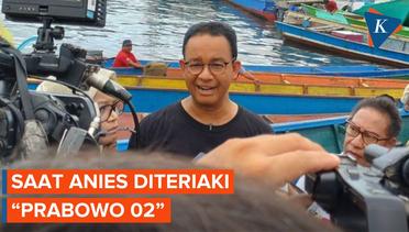 Anies Disambut Teriakan Prabowo 02 Saat Kampanye di Sorong