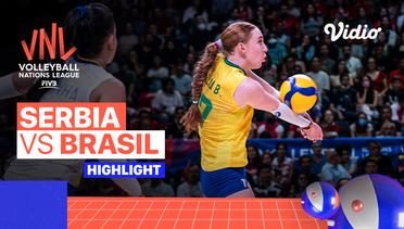 Match Highlights | Semifinal: Serbia vs Brasil | Women's Volleyball Nations League 2022