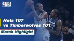 Match Highlight | Brooklyn Nets 107 vs 101 Minnesota Timberwolves | NBA Pre-Season 2021/2022