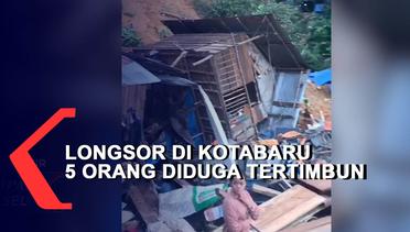 Musibah Longsor di Area Tambang Emas Kotabaru, 5 Orang Diduga Masih Tertimbun