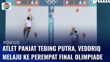 Atlet Panjat Tebing Indonesia, Veddriq Leonardo Pastikan Lolos ke Babak Perempat Final | Fokus