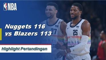 NBA I Cuplikan Hasil Pertandingan : Nuggets 116 vs Blazers 113