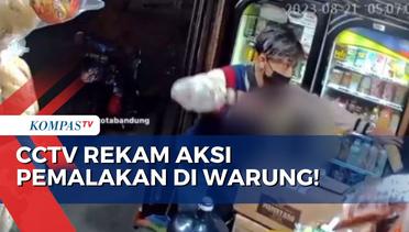 Meresahkan! Pemuda Palak Penjaga Warung di Bandung dengan Senjata Tajam