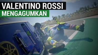 Rossi Posisi Kedua di Start MotoGP Italia Meski Sempat Terjatuh