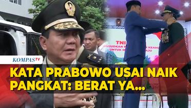 Kata Prabowo usai Terima Kenaikan Pangkat Jadi Jenderal TNI Kehormatan dari Presiden Jokowi