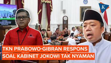 Kubu Prabowo-Gibran Respons soal Pernyataan PDI-P yang Sebut Suasana Kabinet Jokowi Tak Nyaman