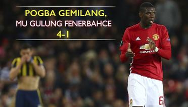 Paul Pogba Gemilang, Manchester United Gulung Fenerbahce 4-1