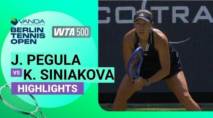 Jessica Pegula vs Katerina Siniakova - Women's Singles Round of 16 | WTA 500: VANDA Pharmaceuticals Berlin Tennis Open 2026
