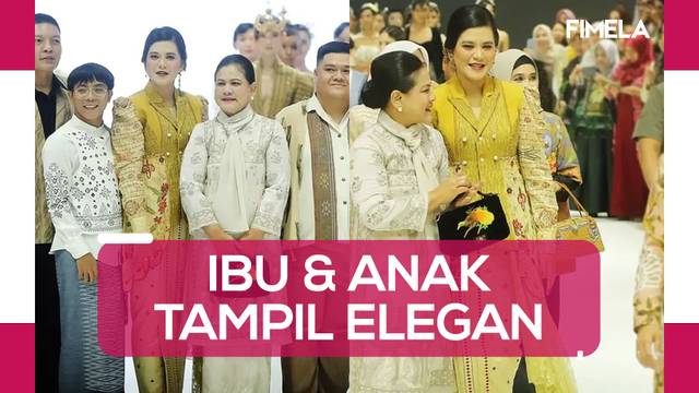 Tampil Elegan Iriana Jokowi dan Kahiyang Ayu Kenakan Busana Etnik saat Nonton JFW 2024
