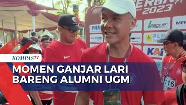Ganjar Olah Raga Bersama Warga dan Keluarga Besar Alumni Universitas Gajah Mada