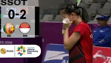 SRI v INA - Badminton Tunggal Putri: Hendahewa vs Fitriani | Asian Games 2018