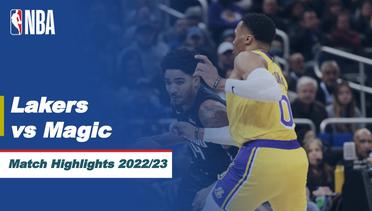 Match Highlights | LA Lakers vs Orlando Magic | NBA Regular Season 2022/23
