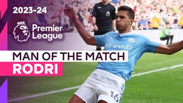 Aksi Man of the Match: Rodri | Sheffield United vs Man City | Premier League 2023/24