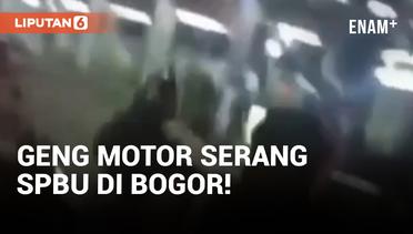 Sekelompok Remaja Diduga Geng Motor Serang SPBU di Bogor