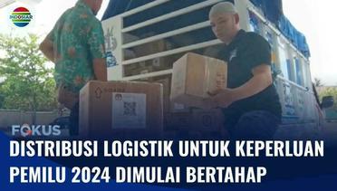 Sejumlah Daerah Mulai Menerima Logistik Keperluan Pemilu Serentak Tahun 2024 | Fokus