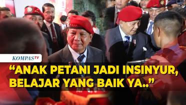 Saat Prabowo Sapa dan Beri Pesan ke Para Taruna di Acara Halalbihalal Akabri