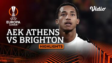 AEK Athens vs Brighton - Highlights | UEFA Europa League 2023/24
