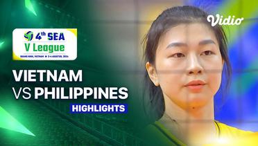 Putri: Vietnam vs Philippines - Highlights | SEA V League 2024 - Vietnam