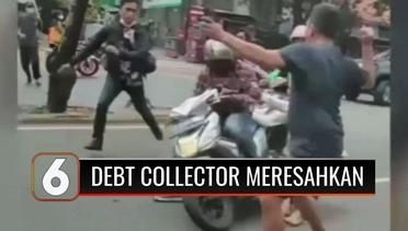 Diteriaki Maling Saat Nekat Bawa Kabur Motor Ojol, Debt Collector Nyaris Diamuk Warga! | Liputan 6