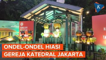 Ondel-ondel dan Motif Adat Kalimantan Jadi Penghias Gereja Katedral Jakarta pada Natal 2023