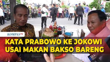 Pujian Prabowo untuk Jokowi Usai Makan Bakso Bareng di Magelang