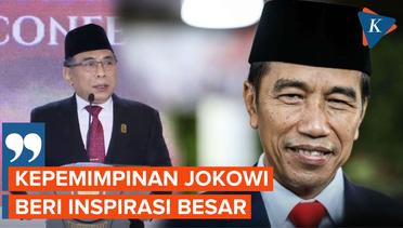 Momen Gus Yahya Puji Jokowi