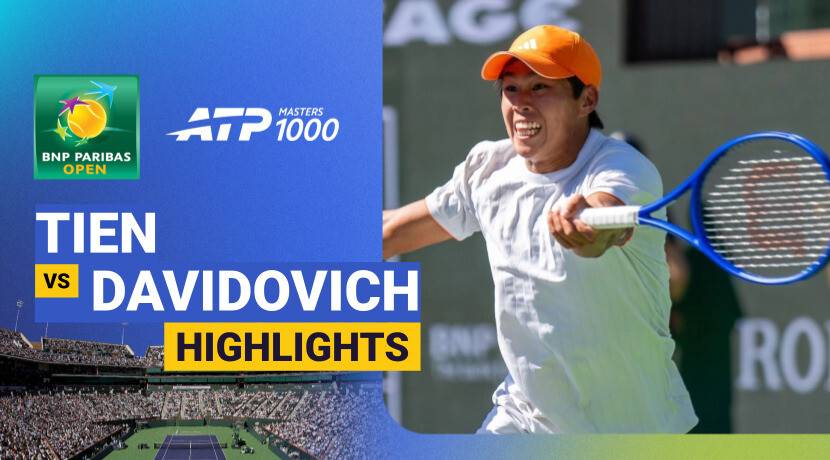 Learner Tien vs Alejandro Davidovich Fokina - Round of 16 | ATP 1000: BNP Paribas Open 2026