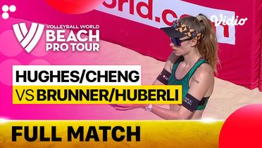 Full Match | Quarter Finals - Court 2: Hughes/Cheng (USA) vs Brunner/Huberli (SUI) | Beach Pro Tour Elite16 Uberlandia, Brazil 2023