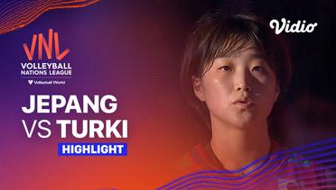 Match Highlights | Jepang vs Turki | Women’s Volleyball Nations League 2023