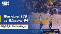 NBA | Cuplikan Hasil Pertandingan: Warriors 116 vs Trail Blazers 94