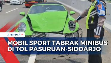 Olah TKP Kedua Mobil Sport Tabrak Minibus di Tol Pasuruan-Sidoarjo, Polisi Belum Tetapkan Tersangka