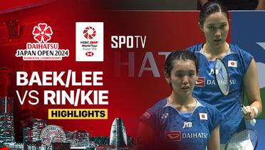 Baek Ha Na/Lee So Hee (KOR) vs Rin Iwanaga/Kie Nakanishi (JPN) - Highlights | Daihatsu Japan Open 2024 - Women's Doubles Semifinal