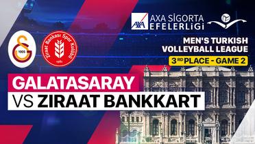 3rd Place - Game 2: Galatasaray HDI Sigorta vs Ziraat Bankkart - Turkish Men's Volleyball League
