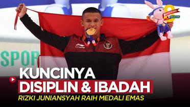 Disiplin dan Ibadah, Kunci Atlet Angkat Besi Rizki Juniansyah Raih Medali Emas SEA Games 2023