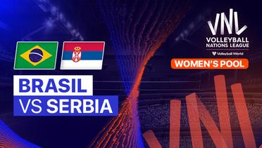 Brasil vs Serbia - Full Match | Women's Volleyball Nations League 2024