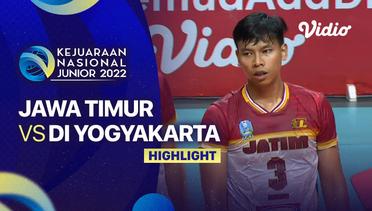 Highlights | Final - Putra: Jawa Timur vs DI Yogyakarta | Kejurnas Junior 2022