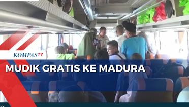 GRATIS! 112 Orang Pemudik Berangkat ke Madura Naik Bus Eksekutif