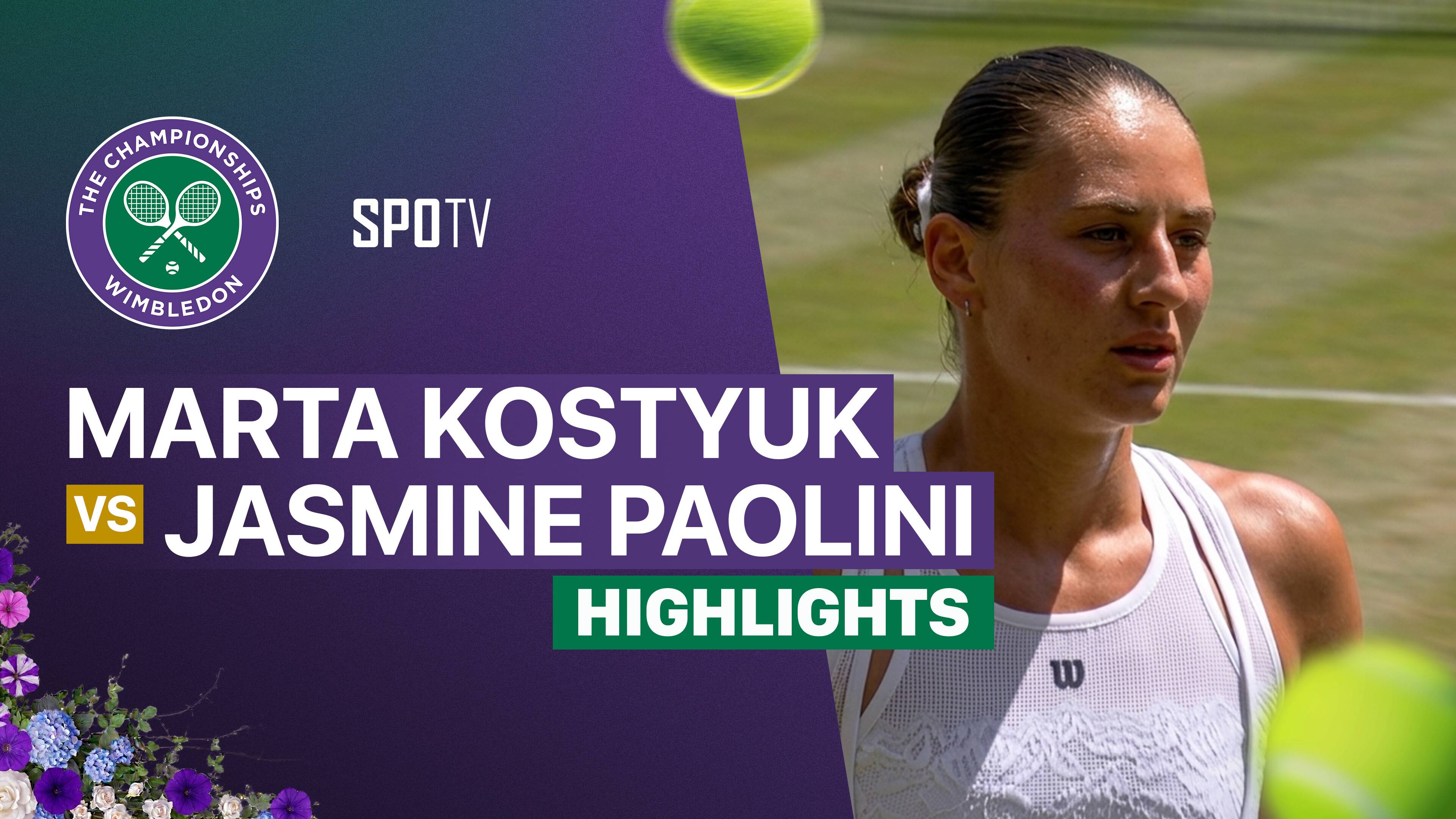 Marta Kostyuk vs Jasmine Paolini - Ladies's Singles Quarterfinal | Wimbledon 2026