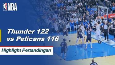NBA | Cuplikan Hasil Pertandingan - Thunder 122 vs Pelicans 116