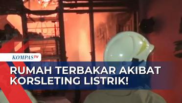 Lagi-Lagi Akibat Korsleting Listrik, Rumah di Duren Sawit Jakarta Terbakar!