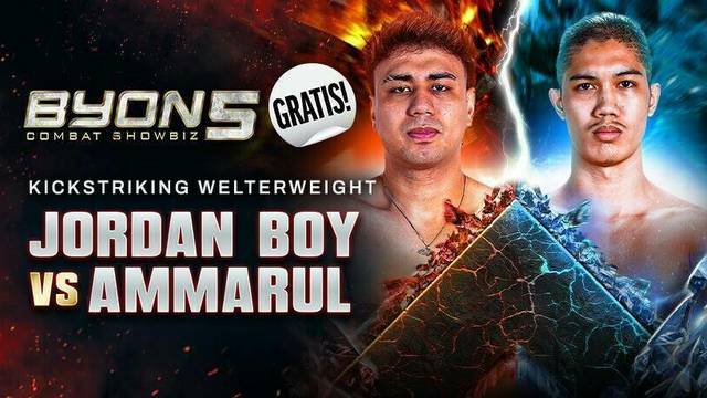Jordan Boy vs Ammarul - Kickstriking Welterweight - Full Match | BYON Combat Showbiz 5 2025