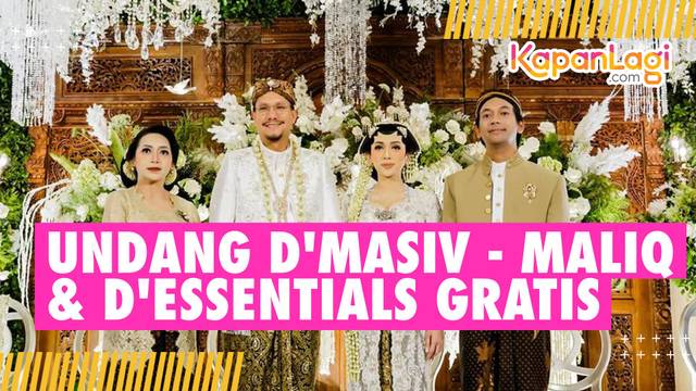 Rian D'Masiv di Pernikahan Iparnya, Bangga Adiknya Undang D'Masiv dan Maliq & D'Essentials Gratis