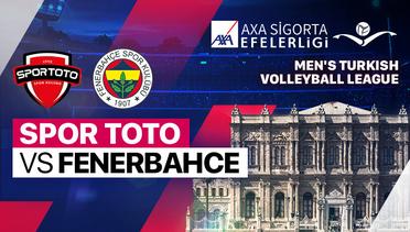 Spor Toto vs Fenerbahce Parolapara - Full Match | Men's Turkish Volleyball League 2023/24