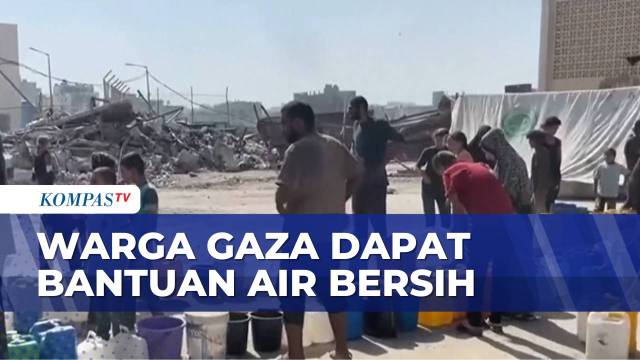 Lembaga Bantuan Turki Mengirimkan Bantuan Air Besih ke Warga Gaza | KOMPAS SIANG