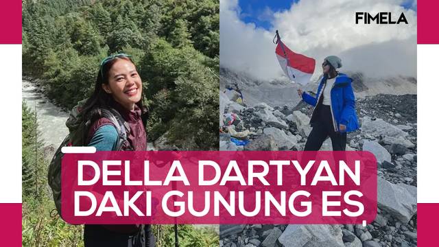 Della Dartyan Bagikan Keseruan Dirinya Mendaki Gunung Lobuche di Nepal
