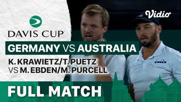 Full Match | Grup C: Germany vs Australia | K.Krawietz/T.Puetz vs M.Ebden/M.Purcell | Davis Cup 2022