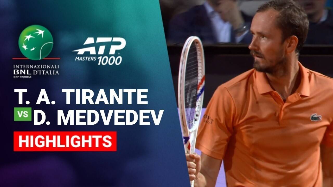 Thiago Agustin Tirante vs Daniil Medvedev - Round of 16 (Campo Centrale) | ATP 1000: Internazionali BNL d'Italia 2026