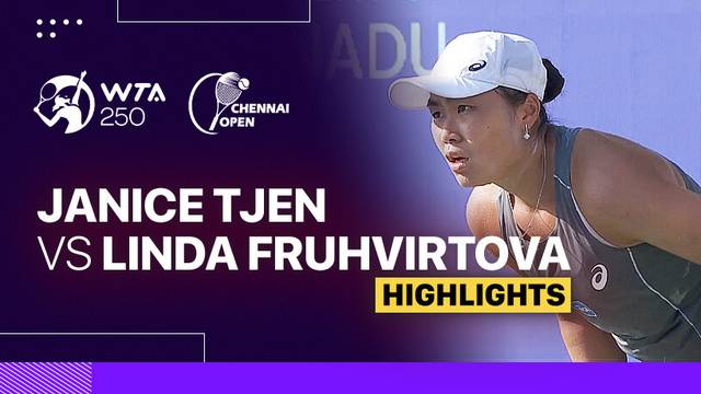 Janice Tjen vs Linda Fruhvirtova - Highlight | WTA 250: Chennai Open 2025