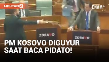 Ricuh! Penyiraman Perdana Menteri Kosovo Picu Adu Jotos di Sidang Parlemen
