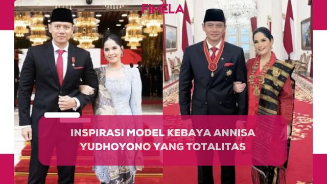 6 Gaya Kebaya Annisa Yudhoyono Dampingi AHY, Tampilkan Gaya Totalitas yang Tuai Pujian